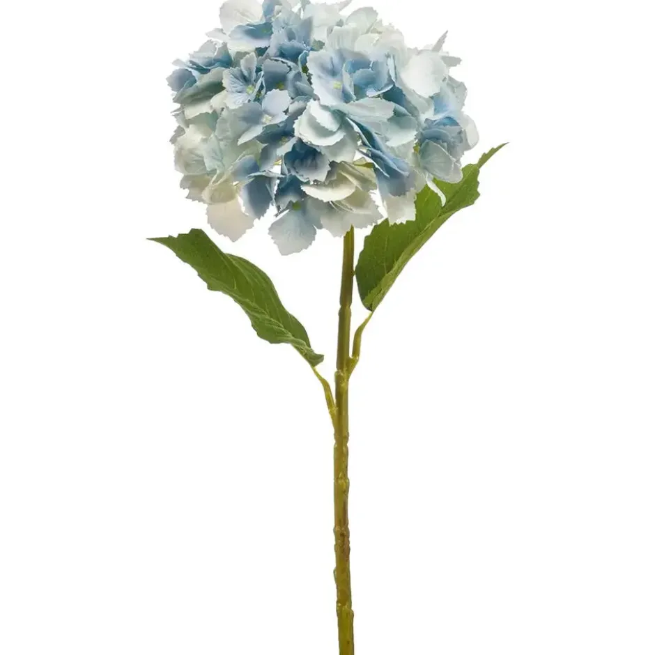 Emerald Kunstbloem hortensia tak - 52 cm - licht blauw - Real Touch - hydrangea