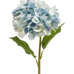 Emerald Kunstbloem hortensia tak - 52 cm - licht blauw - Real Touch - hydrangea