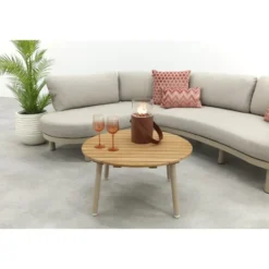 Emilia/Mindo organische rope loungeset - Latte/Beige
