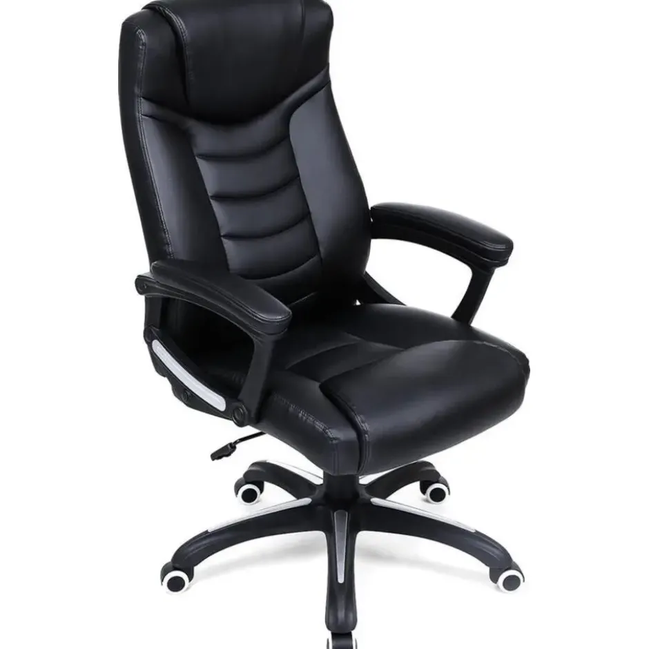 Ergonomische bureaustoel - Kunstleer - Zwart