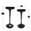 Ergonomische zit-sta kruk / wiebelkruk Base - Zwart