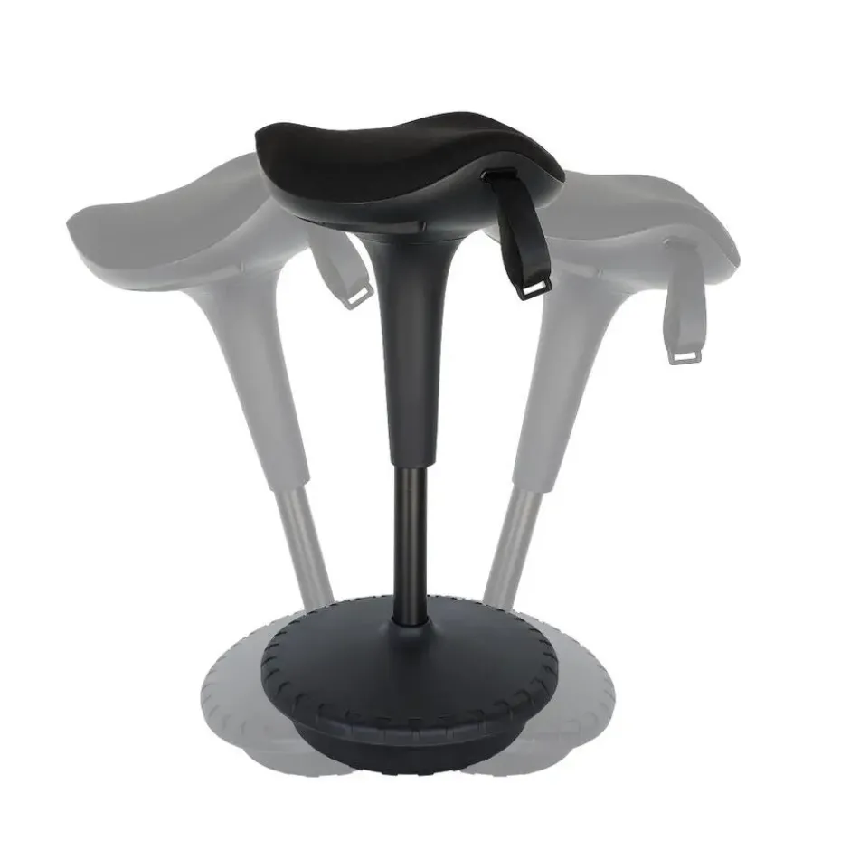 Ergonomische zit-sta kruk / wiebelkruk Ergo - Zwart