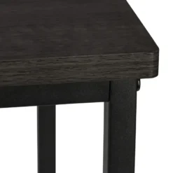 ERRO Bijzettafel op wieltjes - 50x35x60cm - zwart