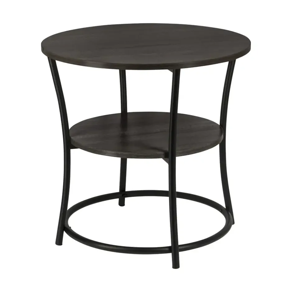 ERRO Bijzettafel Rond - O55 x H55cm - zwart