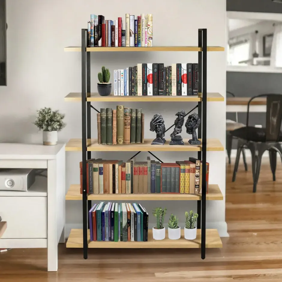 ERRO Boekenrek - 5 planken - 120x33x178