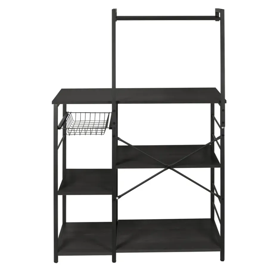 ERRO Keukenrek - opbergrek keuken - 90x40x132cm - zwart