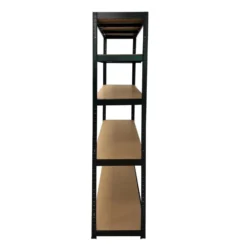 ERRO Stellingkast zwart - 120cm breed - Metalen opbergrek - 176x120x40