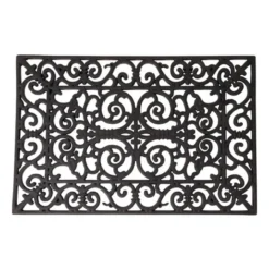 Esschert Design Deurmat - klassiek patroon - 70 x 40 cm - rubber