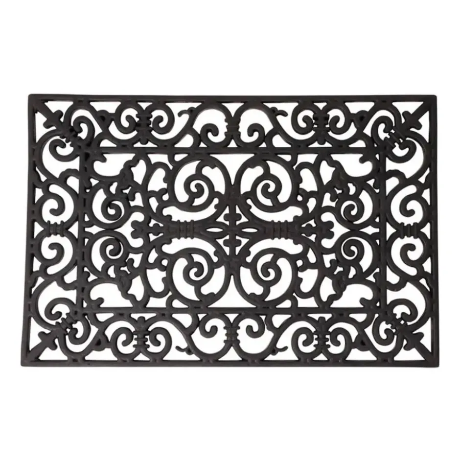 Esschert Design Deurmat - klassiek patroon - 70 x 40 cm - rubber