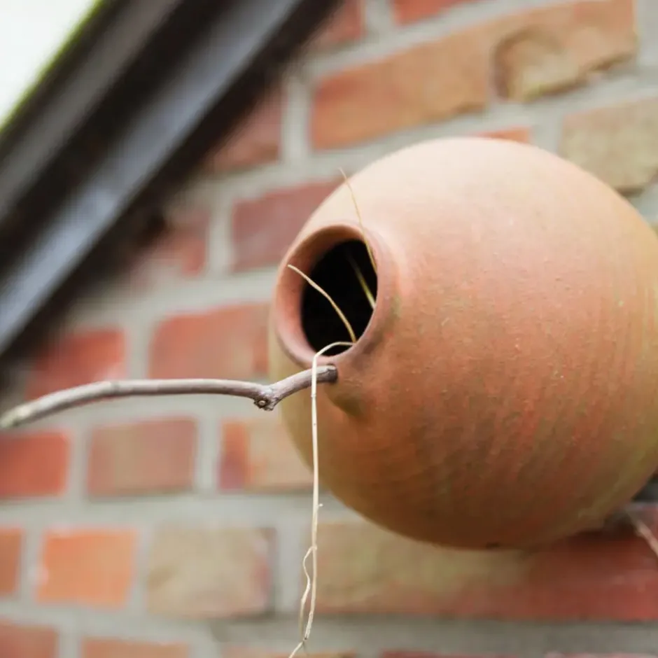 Esschert Design Vogelhuisje - mussen en mezen - pot - 17 cm