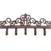 Esschert Design Wandkapstok - gietijzer - bruin - 5 haken - 32 cm