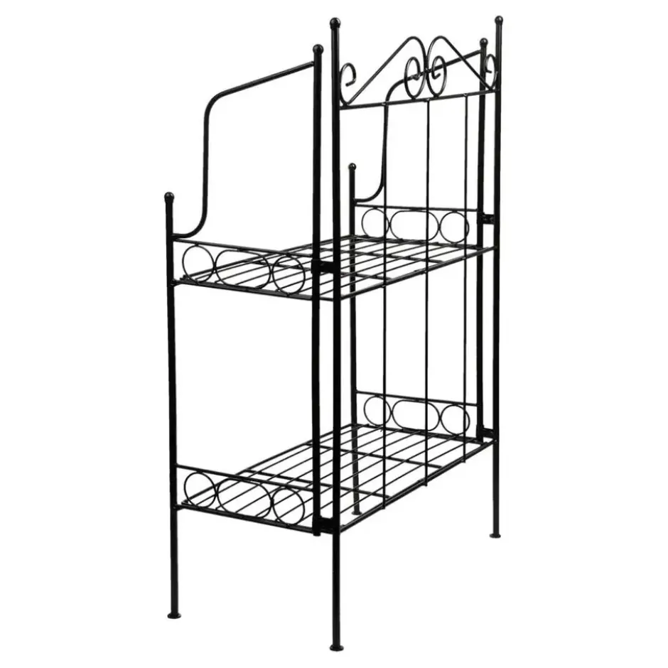 Esschert Plantenrek Levy - zwart - staal - 80 x 55 x 25 cm