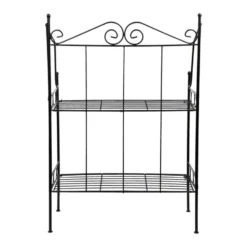 Esschert Plantenrek Levy - zwart - staal - 80 x 55 x 25 cm