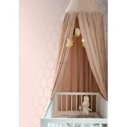 ESTAhome behang - art deco motief - roze en goud - 0.53 x 10.05 m