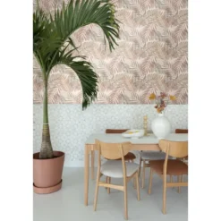 ESTAhome behang bladeren beige - 50 x 900 cm