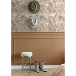 ESTAhome behang bladeren beige - 50 x 900 cm