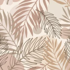 ESTAhome behang bladeren beige - 50 x 900 cm