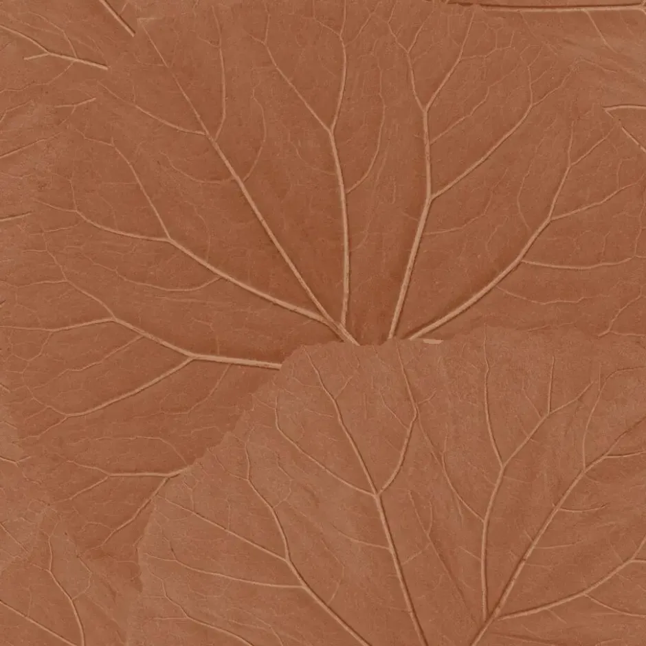 ESTAhome behang bladeren terracotta - 53 x 1005 cm