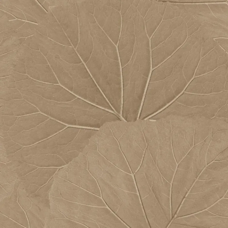 ESTAhome behang bladeren zand beige - 53 x 1005 cm