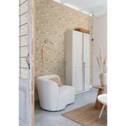ESTAhome behang - bloemen en vogels in art nouveau stijl