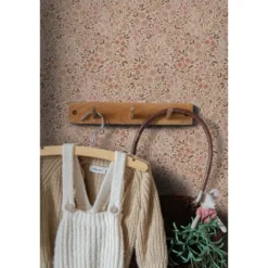 ESTAhome behang bloemetjes terracotta roze - 53 x 1005 cm