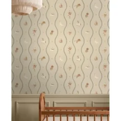 ESTAhome behang circus figuren groen - 50 x 900 cm