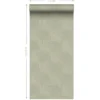 ESTAhome behang 3D-motief groen - 50 x 900 cm