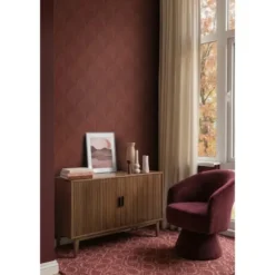 ESTAhome behang 3D-motief roodbruin - 53 x 1005 cm