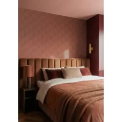 ESTAhome behang 3D-motief roodbruin - 53 x 1005 cm