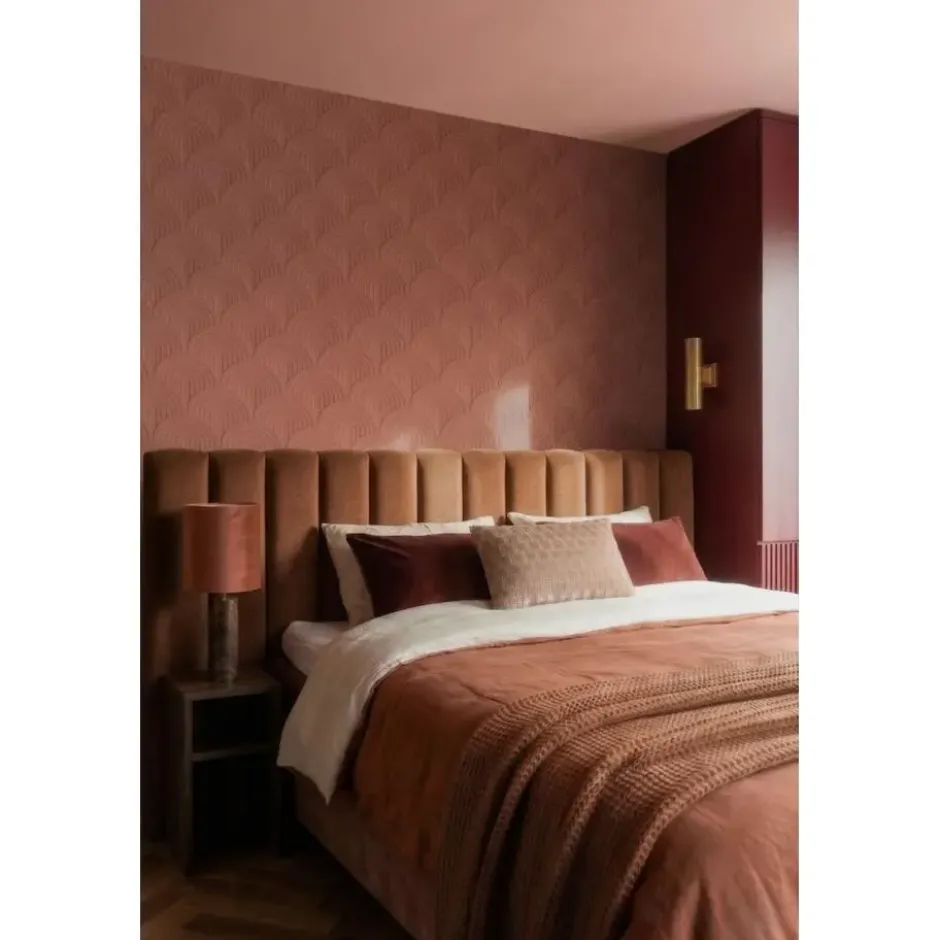ESTAhome behang 3D-motief roodbruin - 53 x 1005 cm