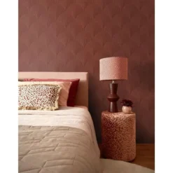 ESTAhome behang 3D-motief roodbruin - 53 x 1005 cm