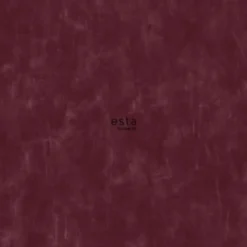 ESTAhome behang - geschilderd effect - bordeaux rood - 0.53 x 10.05 m