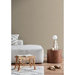 ESTAhome behang grafisch 3D motief beige - 50 x 900 cm