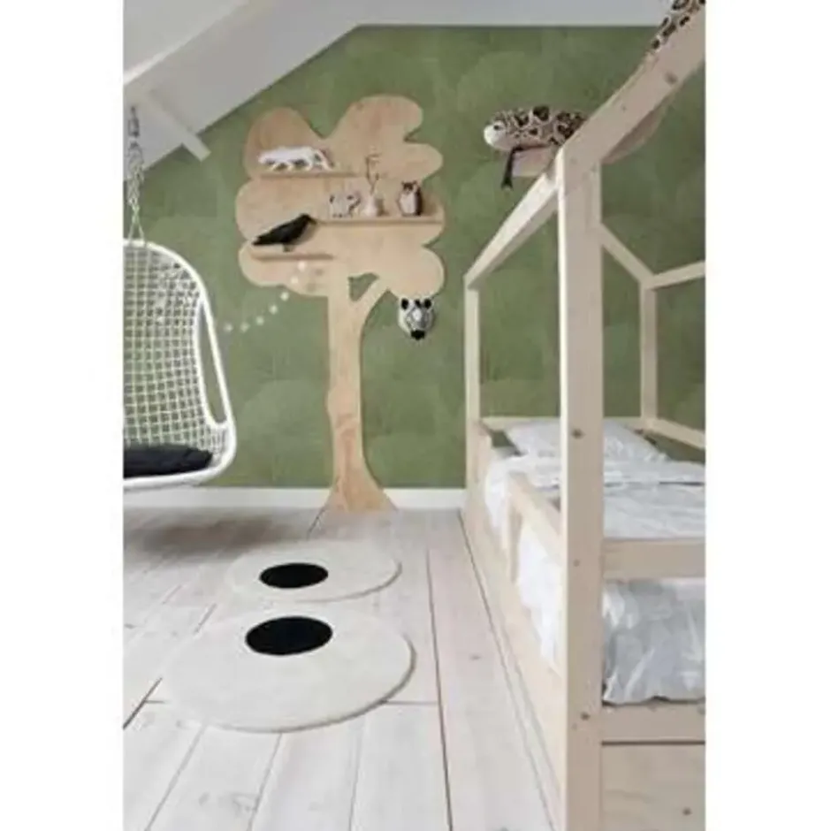 ESTAhome behang - grote bladeren - vergrijsd groen - 53 cm x 10.05 m