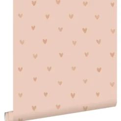 ESTAhome behang hartjes roze - 53 x 1005 cm