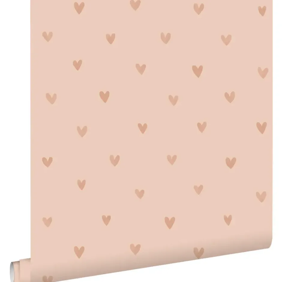 ESTAhome behang hartjes roze - 53 x 1005 cm