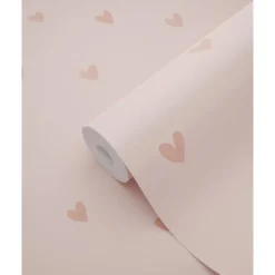 ESTAhome behang hartjes roze - 53 x 1005 cm
