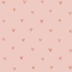 ESTAhome behang hartjes roze - 53 x 1005 cm