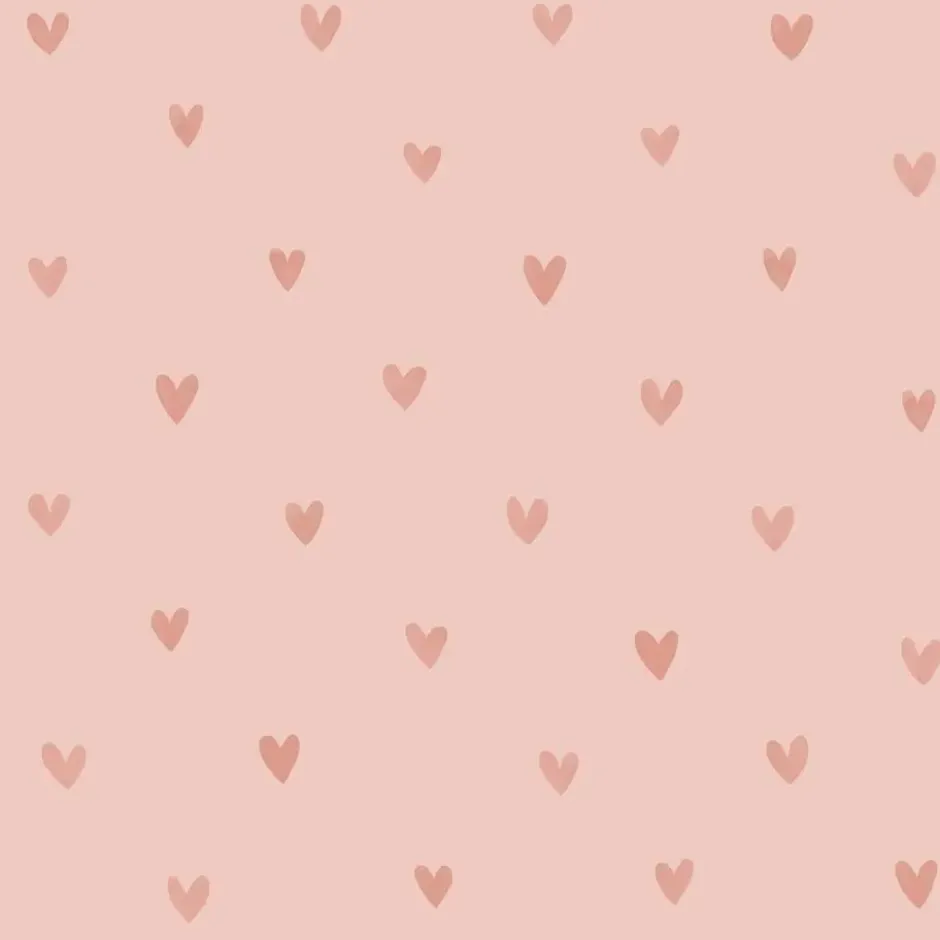 ESTAhome behang hartjes roze - 53 x 1005 cm