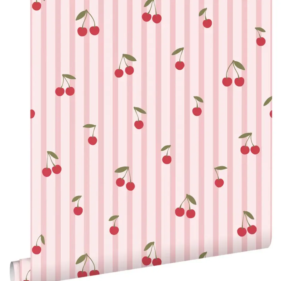 ESTAhome behang kersen roze - 50 x 900 cm