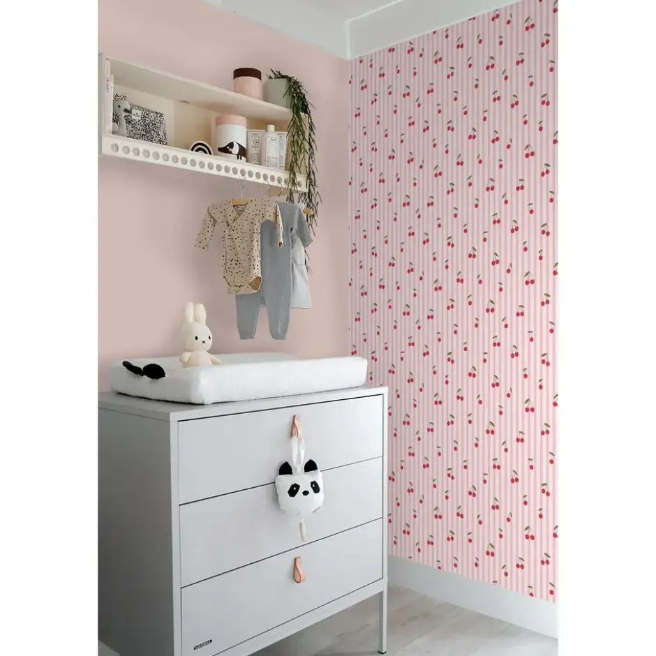 ESTAhome behang kersen roze - 50 x 900 cm
