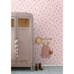 ESTAhome behang kersen roze - 50 x 900 cm