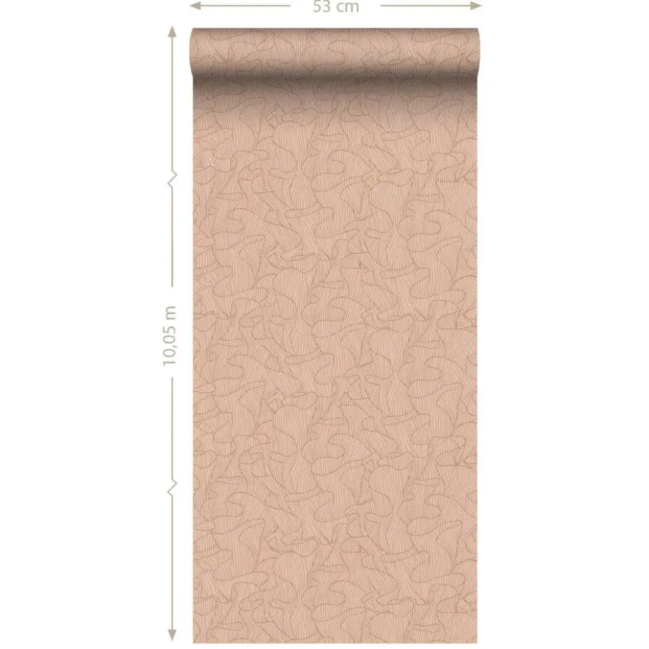 ESTAhome behang koraal licht terracotta - 50 x 900 cm