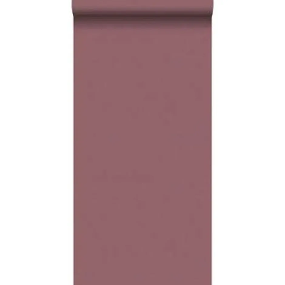 ESTAhome behang - linnenstructuur - bordeaux rood - 0.53 x 10.05 m