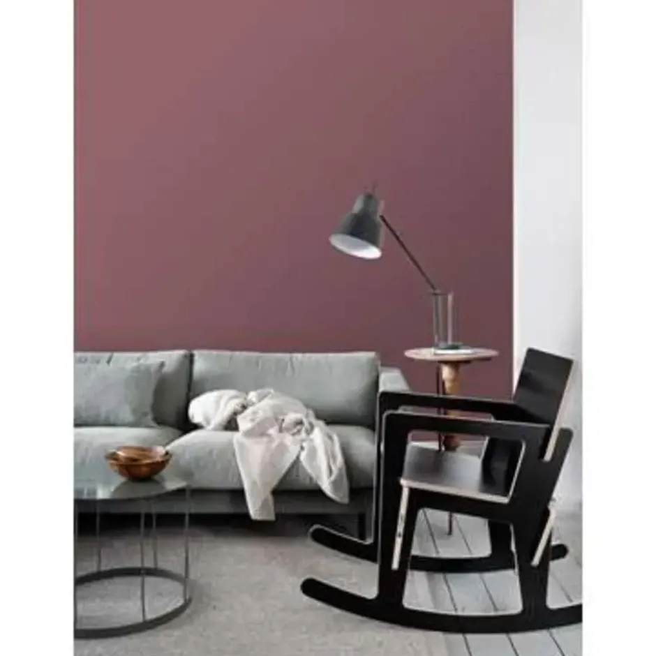 ESTAhome behang - linnenstructuur - bordeaux rood - 0.53 x 10.05 m