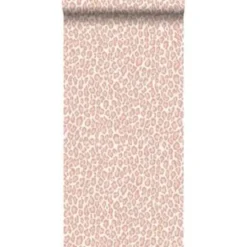 ESTAhome behang - panterprint - perzik roze - 0.53 x 10.05 m