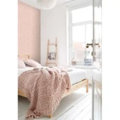 ESTAhome behang - panterprint - perzik roze - 0.53 x 10.05 m