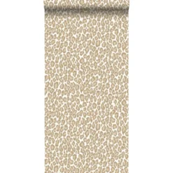ESTAhome behang - panterprint - donker beige - 0.53 x 10.05 m