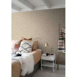 ESTAhome behang - panterprint - donker beige - 0.53 x 10.05 m