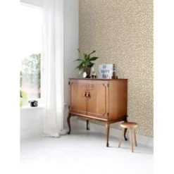ESTAhome behang - panterprint - donker beige - 0.53 x 10.05 m